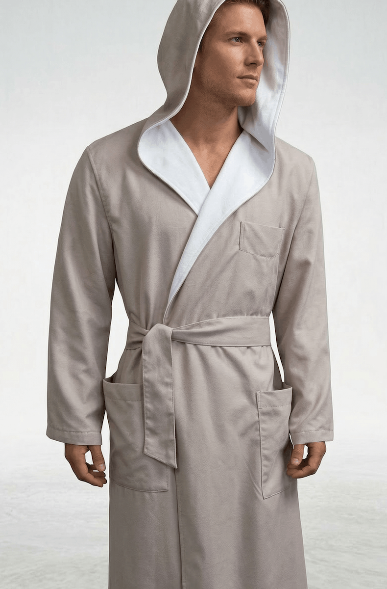 luxury hooded dressing gown Hooded Luxury Bathrobe – Plush Microfiber
