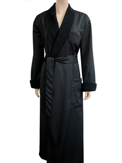 Black & Black Bathrobe