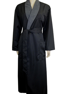 Black & Charcoal Bathrobe