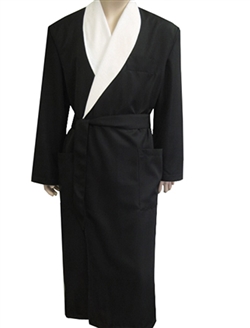 Black & Parchment Bathrobe