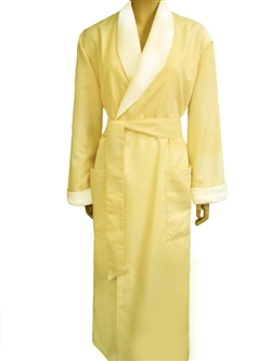 Butter & White Bathrobe