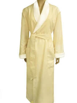 Butter & White Bathrobe