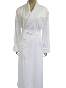 Pure White & White Bathrobe