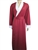 Burgundy & White Bathrobe