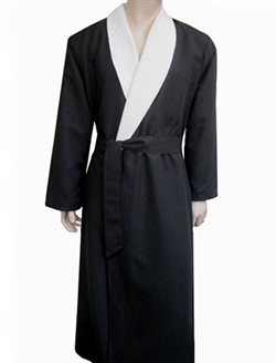 Black & Parchment Bathrobe