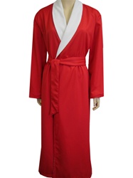 Red & Parchment Bathrobe