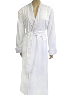 Pure White & White Bathrobe