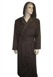 Chocolate & Chocolate Hooded Bathrobe