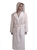 Parchment & Parchment Hooded Bathrobe